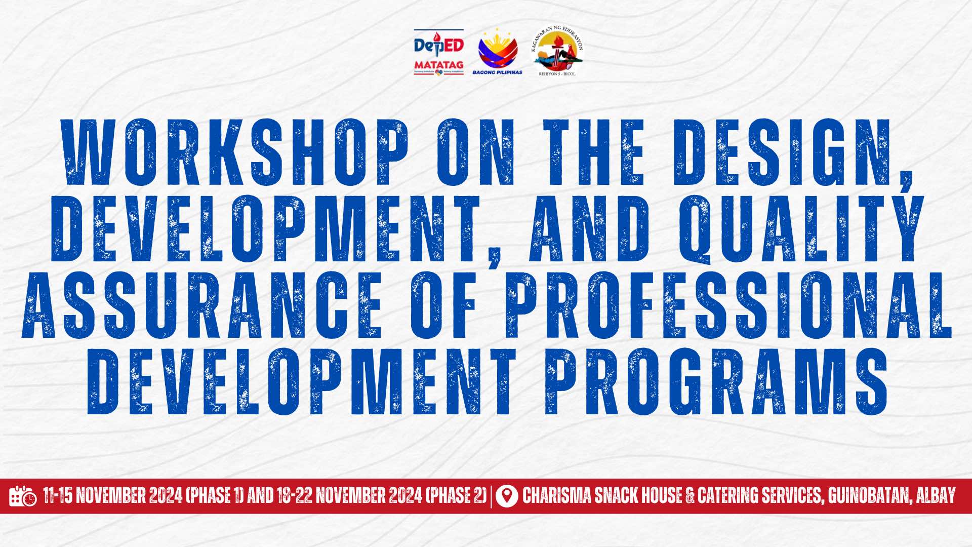 Workshop on the Design, Development, and Quality Assurance of Professional Development Programs (R2)