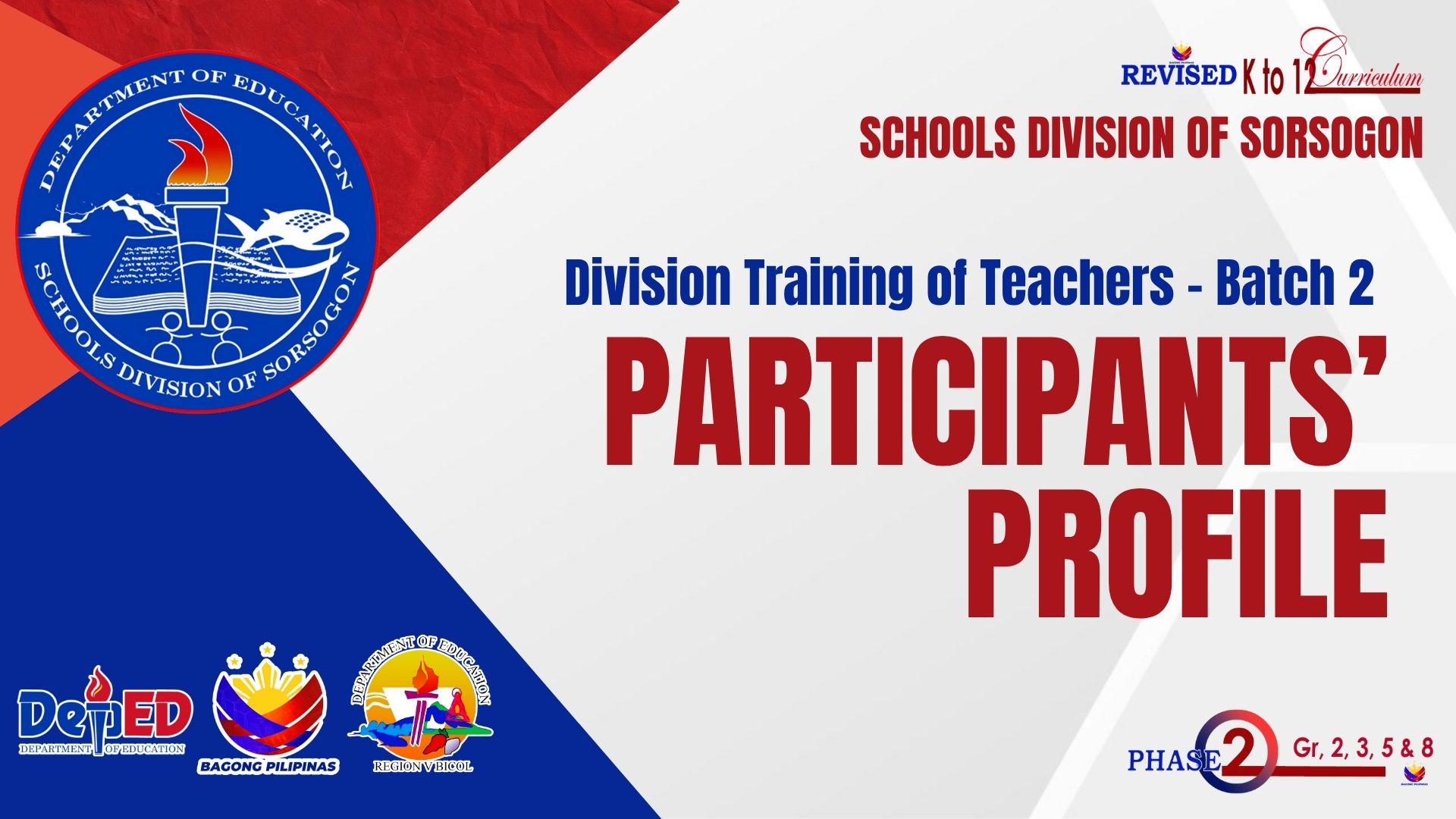 PARTICIPANT'S PROFILE FORM